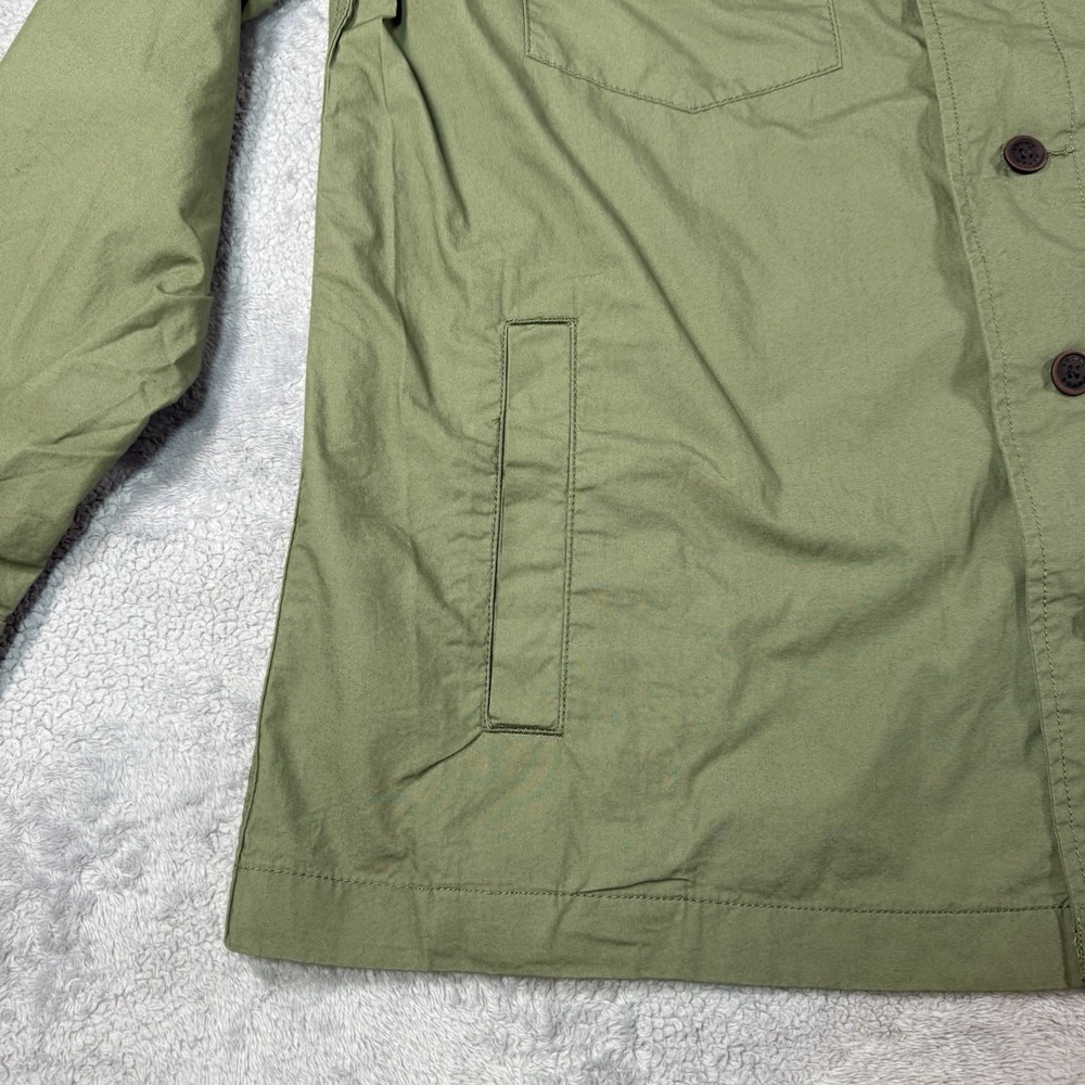 Lucky Brand Button Down Long Sleeve Shirt Jacket Shacket Sz XLarge Olive Green - Picture 8 of 11